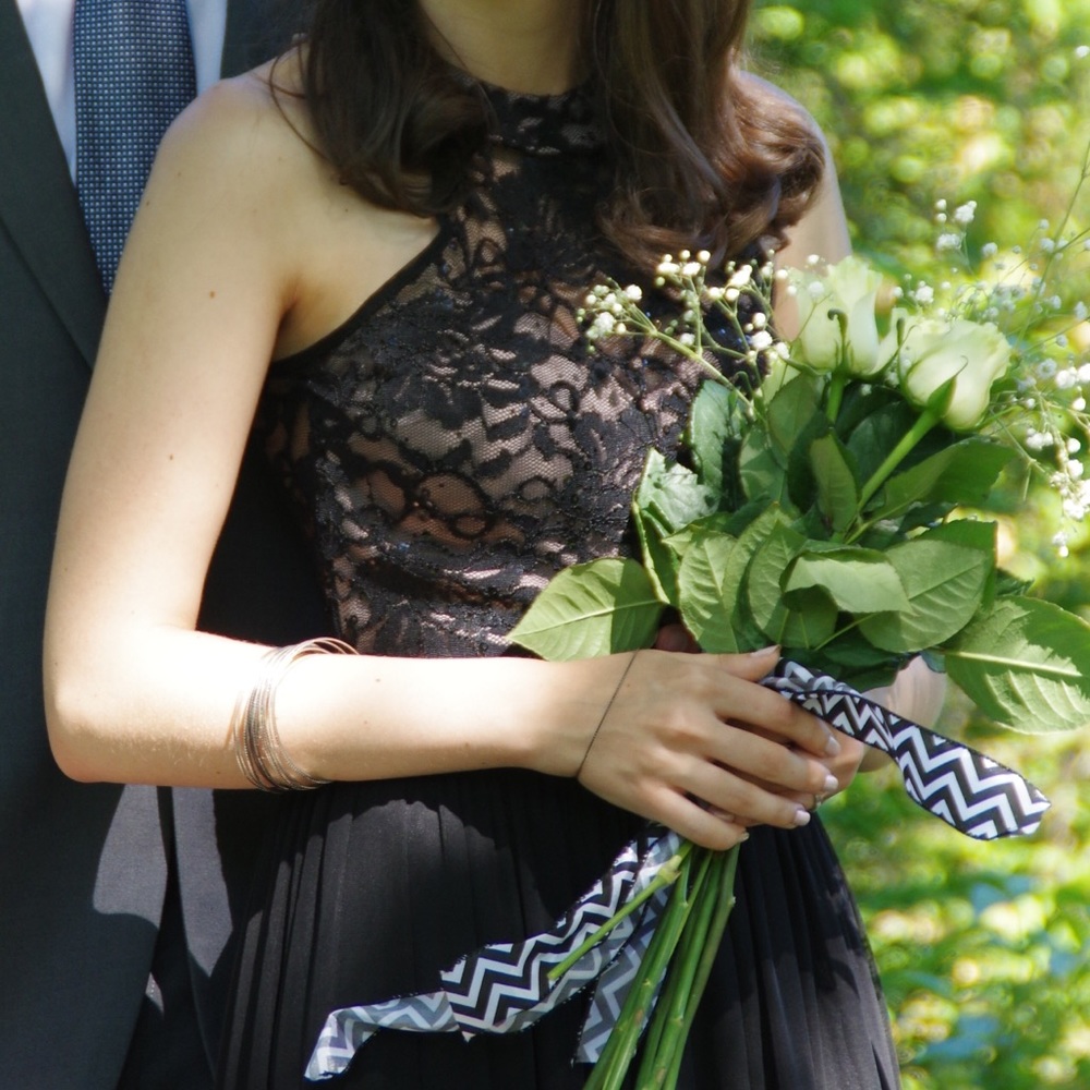 David’s Bridal Lace Detailed Dress